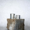 Group image of flure's travel tin collection in fragrance scent sweet baby jesus in medium and large size.