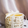 HOLY - Limited Edition - Golden Script Wrap - 4 Wick Oversized Candle