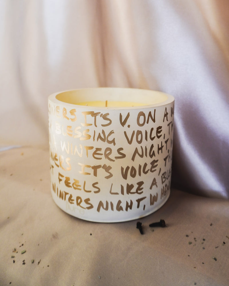 HOLY - Limited Edition - Golden Script Wrap - 4 Wick Oversized Candle