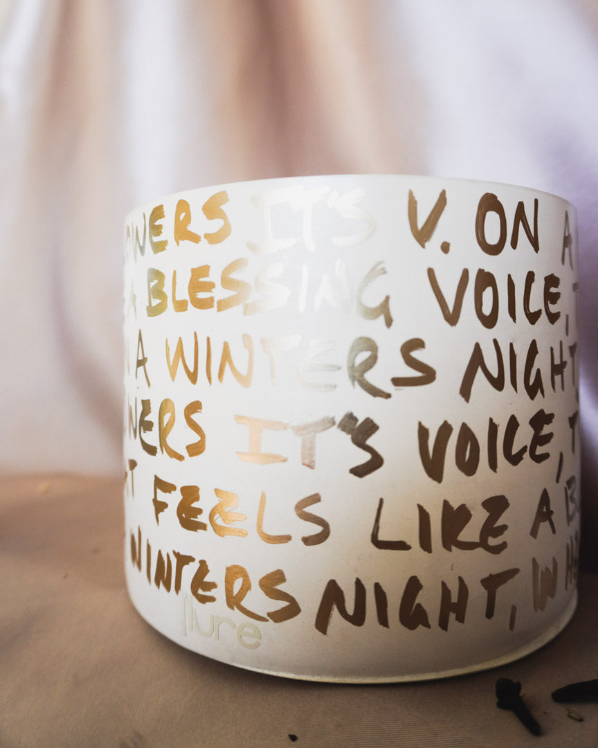 HOLY - Limited Edition - Golden Script Wrap - 4 Wick Oversized Candle