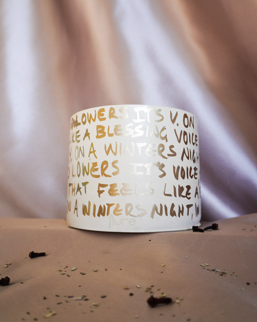 HOLY - Limited Edition - Golden Script Wrap - 4 Wick Oversized Candle